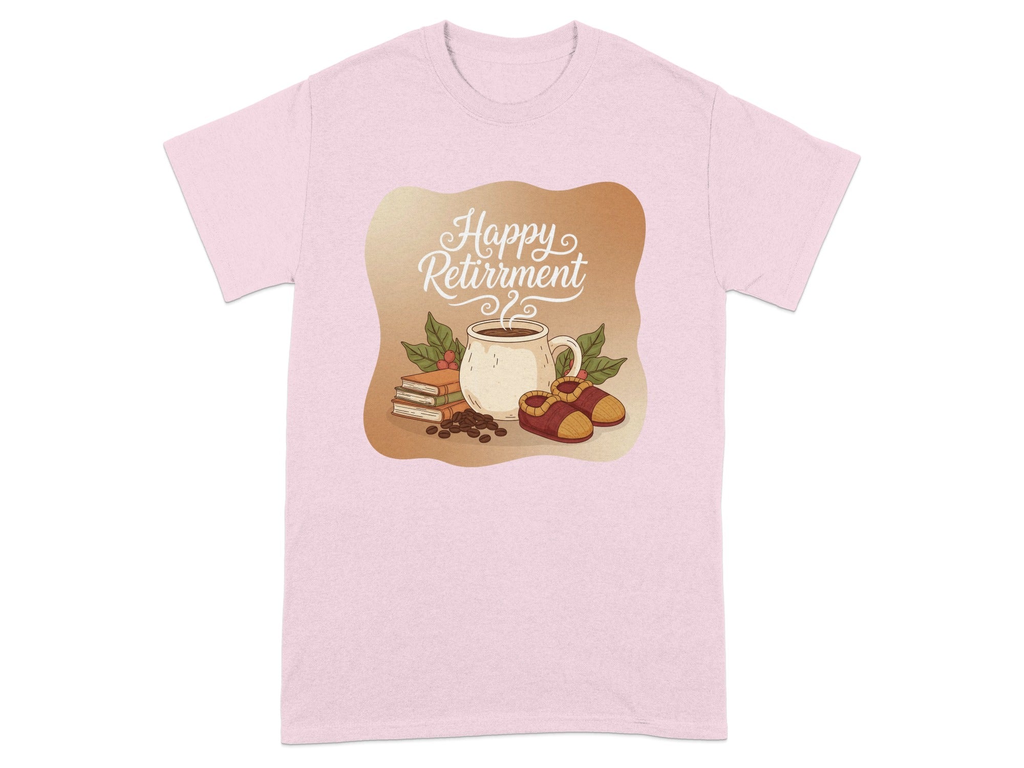 Happy Retirement Cozy Coffee Design Graphic T-Shirt