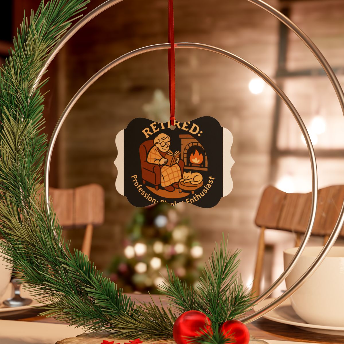 RETIRED Profession Blanket Enthusiast Ornaments | Warmth and Joy - Retiree Gifts Retirement Party