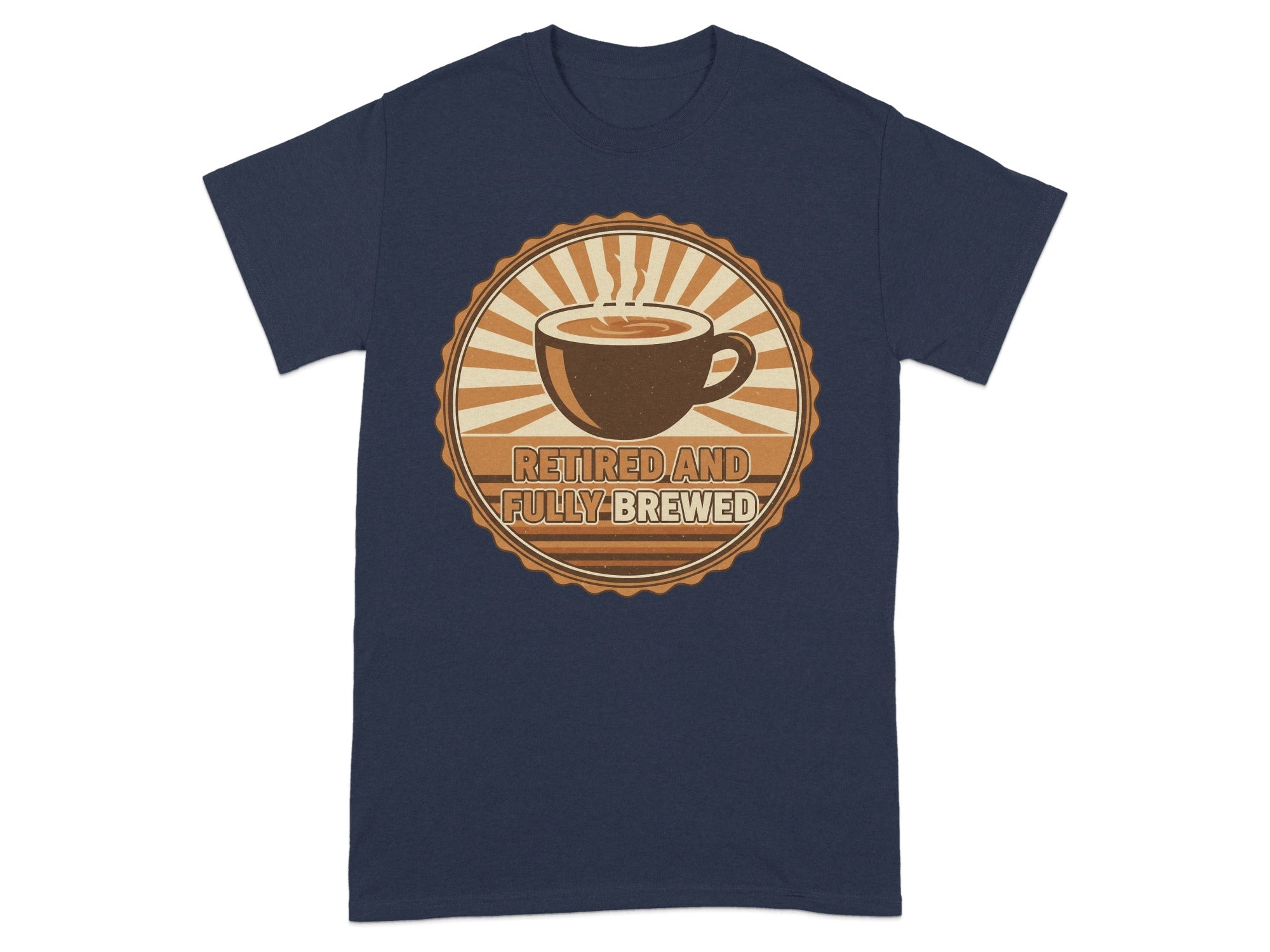 Retired And Fully Brewed Graphic Tee Shirt
