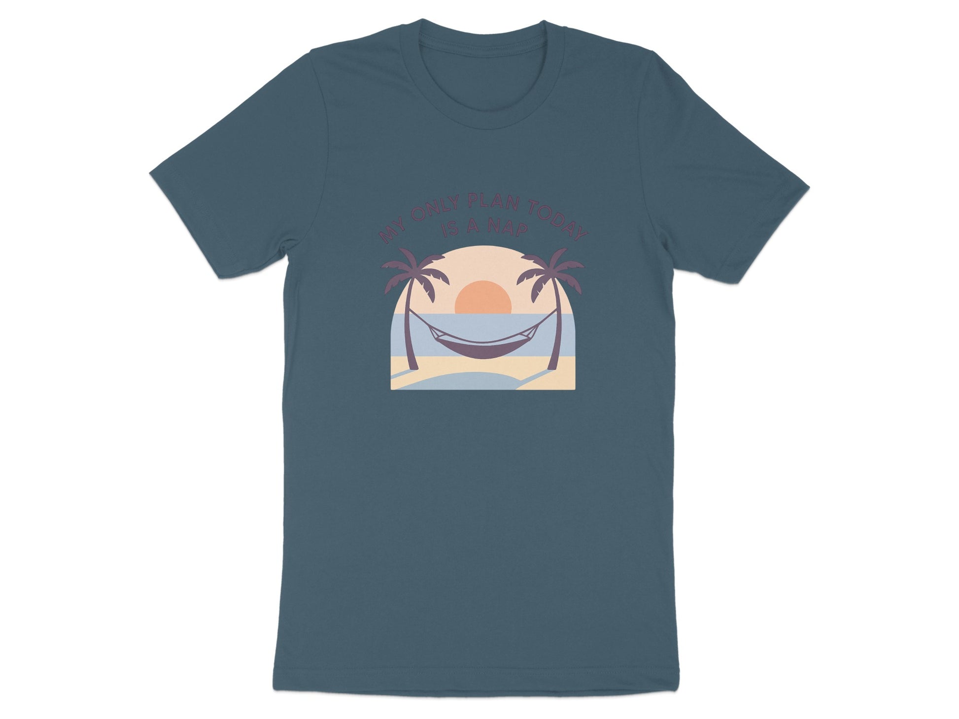 My Only Plan Today Is A Nap | Perfect Gift for Retirees | Dark Heaterh Color Bella T-Shirts - Retiree Gifts Retirement Party