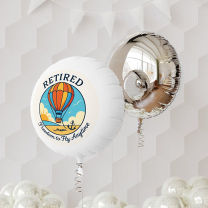 Retired Freedom to Fly Anytime | Retirement Gift  | These mylar balloons capture the essence of retirement Mylar Ballons 11in or 22in - Retiree Gifts Retirement Party
