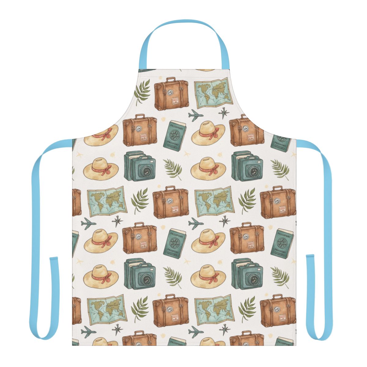 Vintage Travel Adventure Design Apron