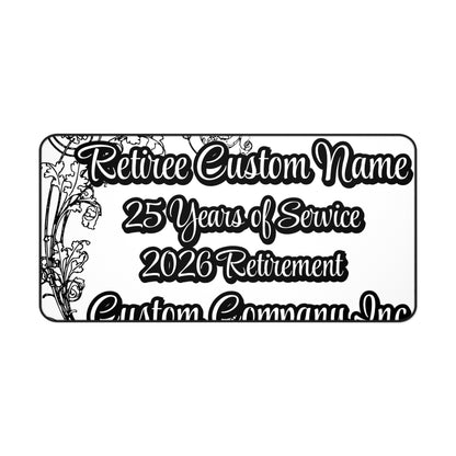 Custom Personalized 2026 Retirement Service Sign