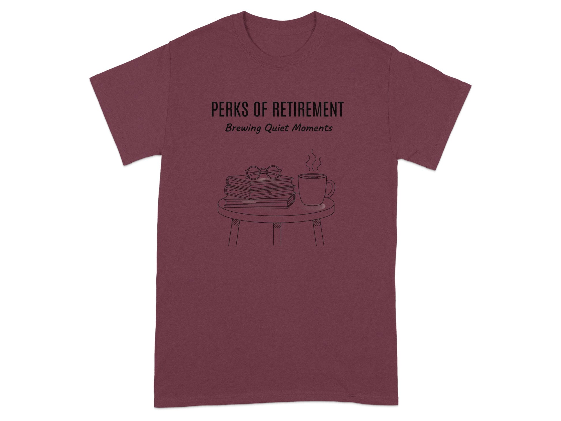 Perks of Retirement Brewing Quiet Moments T-shirt
