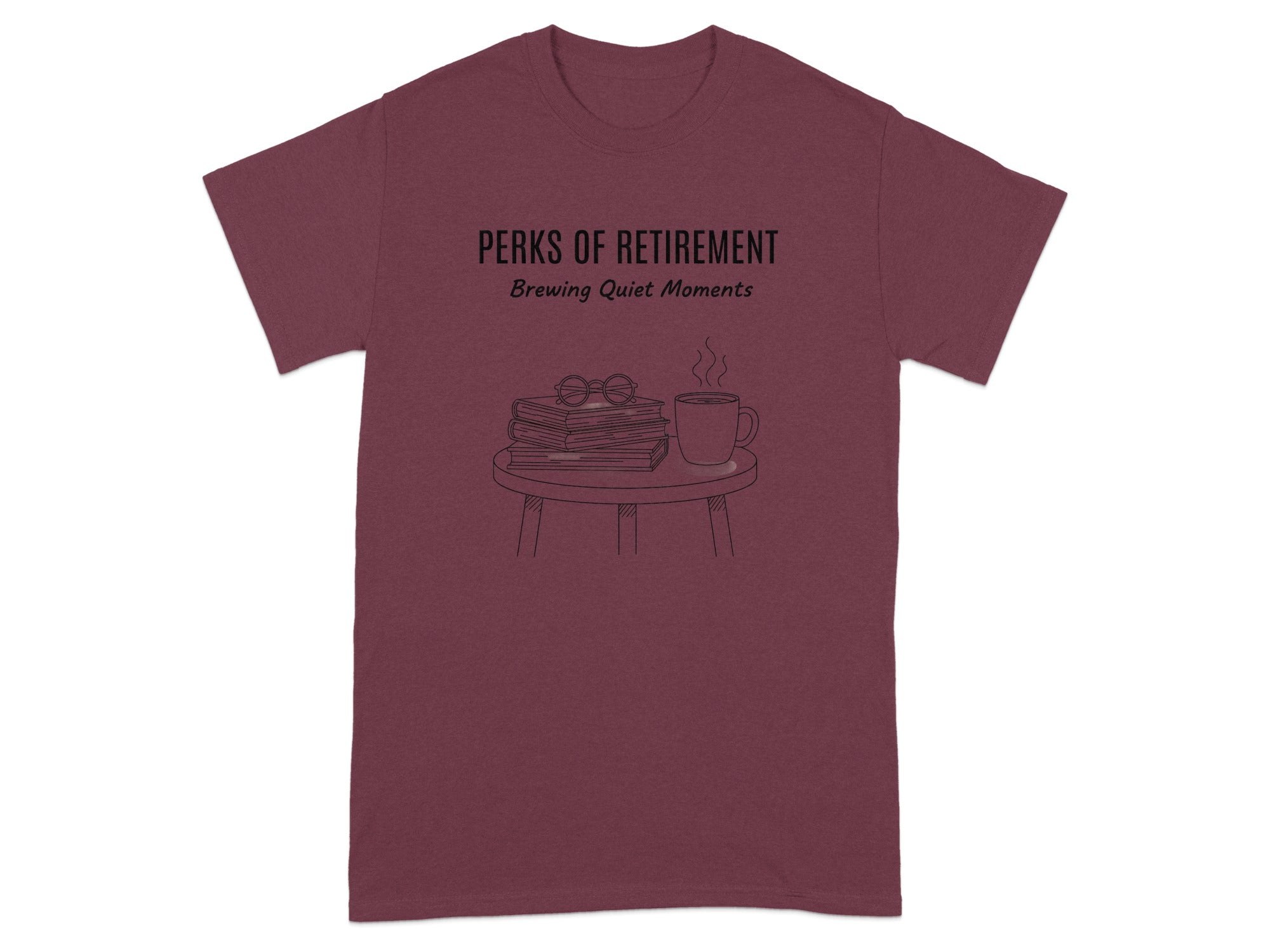 Perks of Retirement Brewing Quiet Moments T-shirt