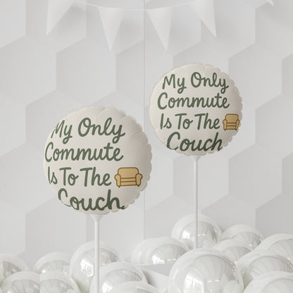 My Only Commute Is To The Couch Retirement Gifts | Retirement Gifts Ideas | Perfect Mylar Ballons 11in or 22in - Retiree Gifts Retirement Party