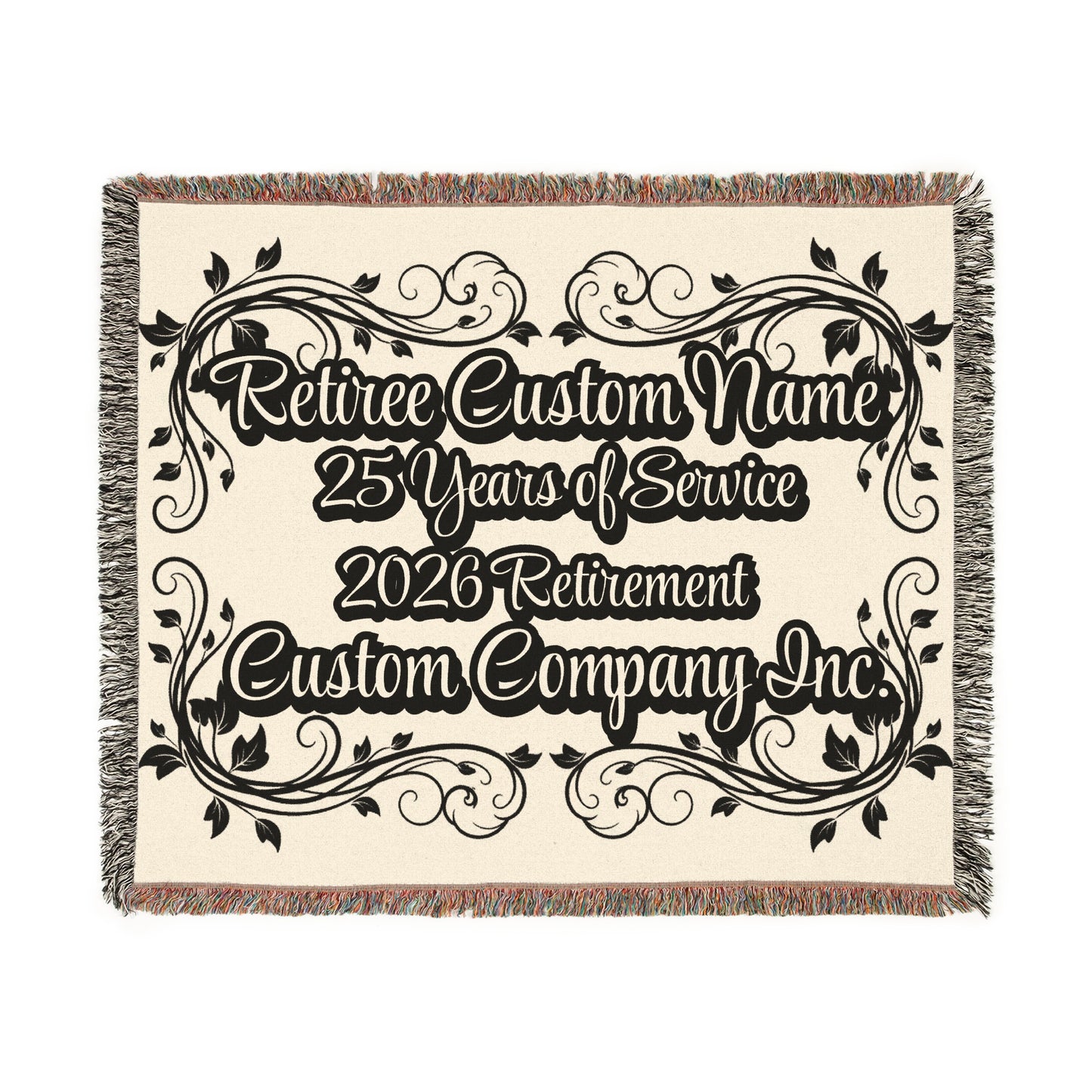 25 Years of Service 2026 Retirement Custom Blanket product