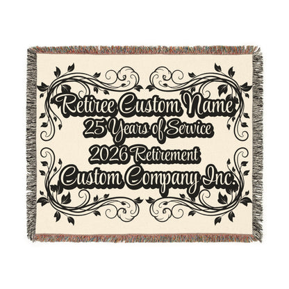 25 Years of Service 2026 Retirement Custom Blanket product