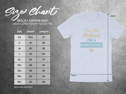I'm Not Retired I'm A Professional Grandparent | Retirement Is Not | Perfect Gift for Grandparents Soft Color Bella T-Shirts - Retiree Gifts Retirement Party