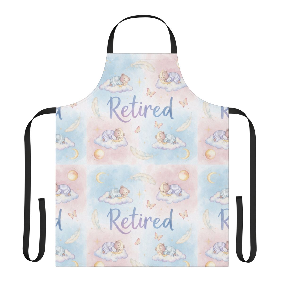 Retired Dreamy Baby Cloud Pattern Apron