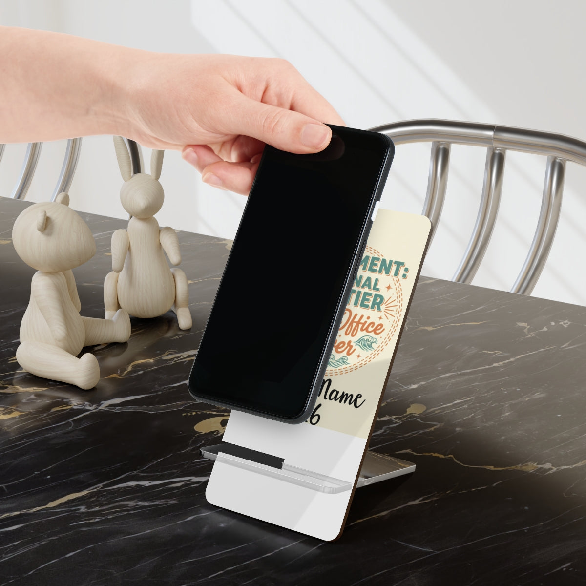 Retirement The Final Frontier | Out of Office Forever | Personalized Phone Stand or Phone Charger - Retiree Gifts Retirement Party