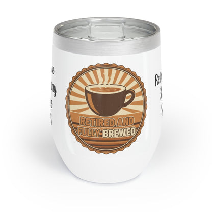 Retired and Fully Brewed Insulated Stainless Steel Tumbler