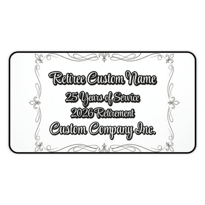 Personalized 25 Years of Service Plaque for Retirement