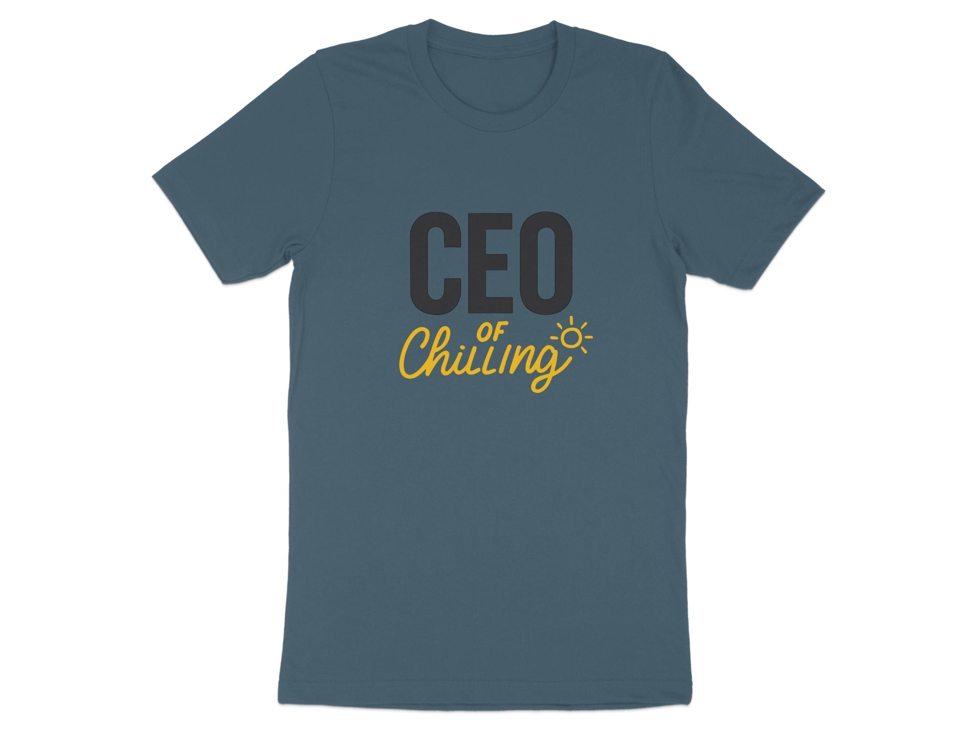 CEO of Chilling | Retire in Style with Dark Heather Color Bella T-Shirts - Retiree Gifts Retirement Party