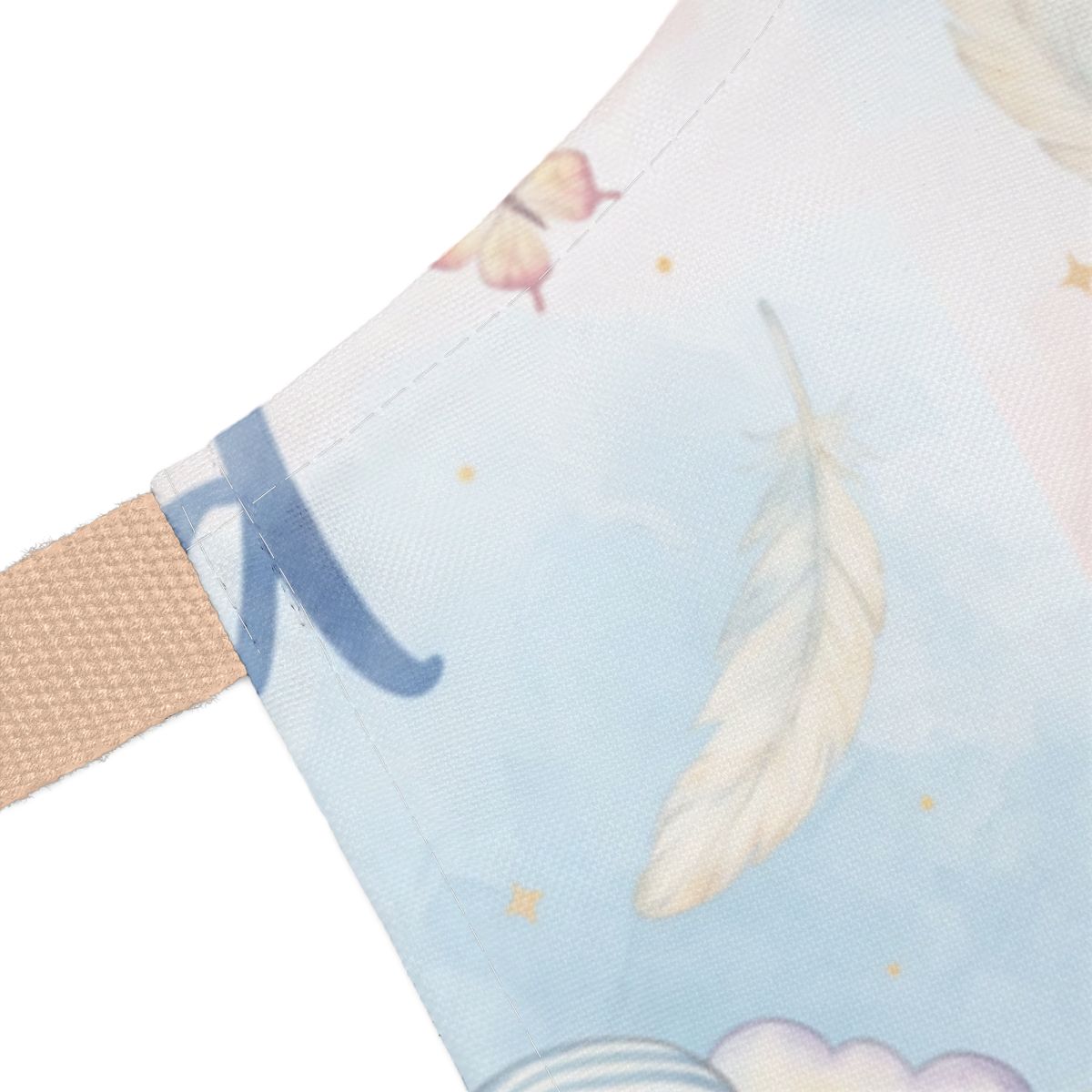 Whimsical Feathers and Clouds Design Mask