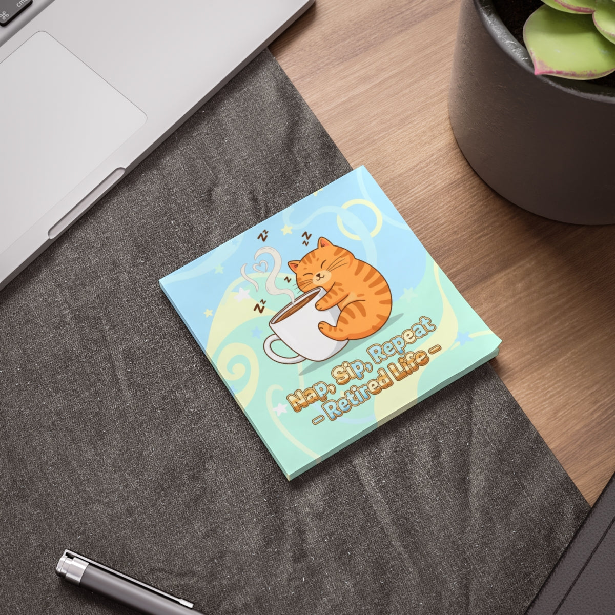 Nap Sip Repeat Retired Life Funny Desk Decor