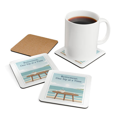Retirement One Sip at a Time Themed Coasters