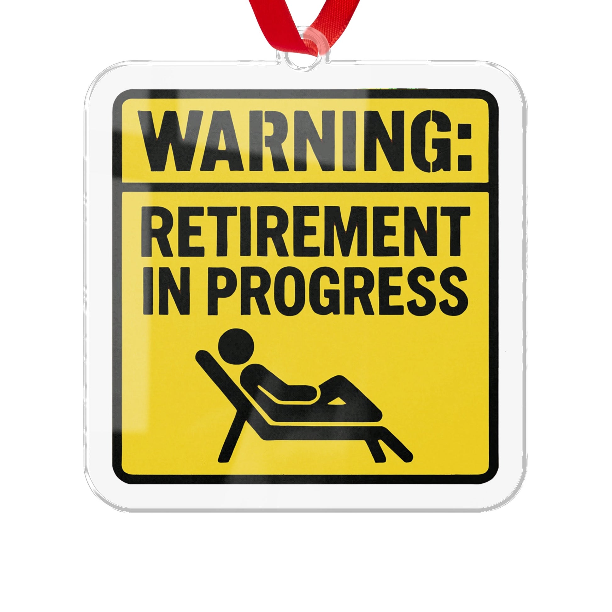 Retirement in Progress Ornaments | Warning Retirement - Retiree Gifts Retirement Party