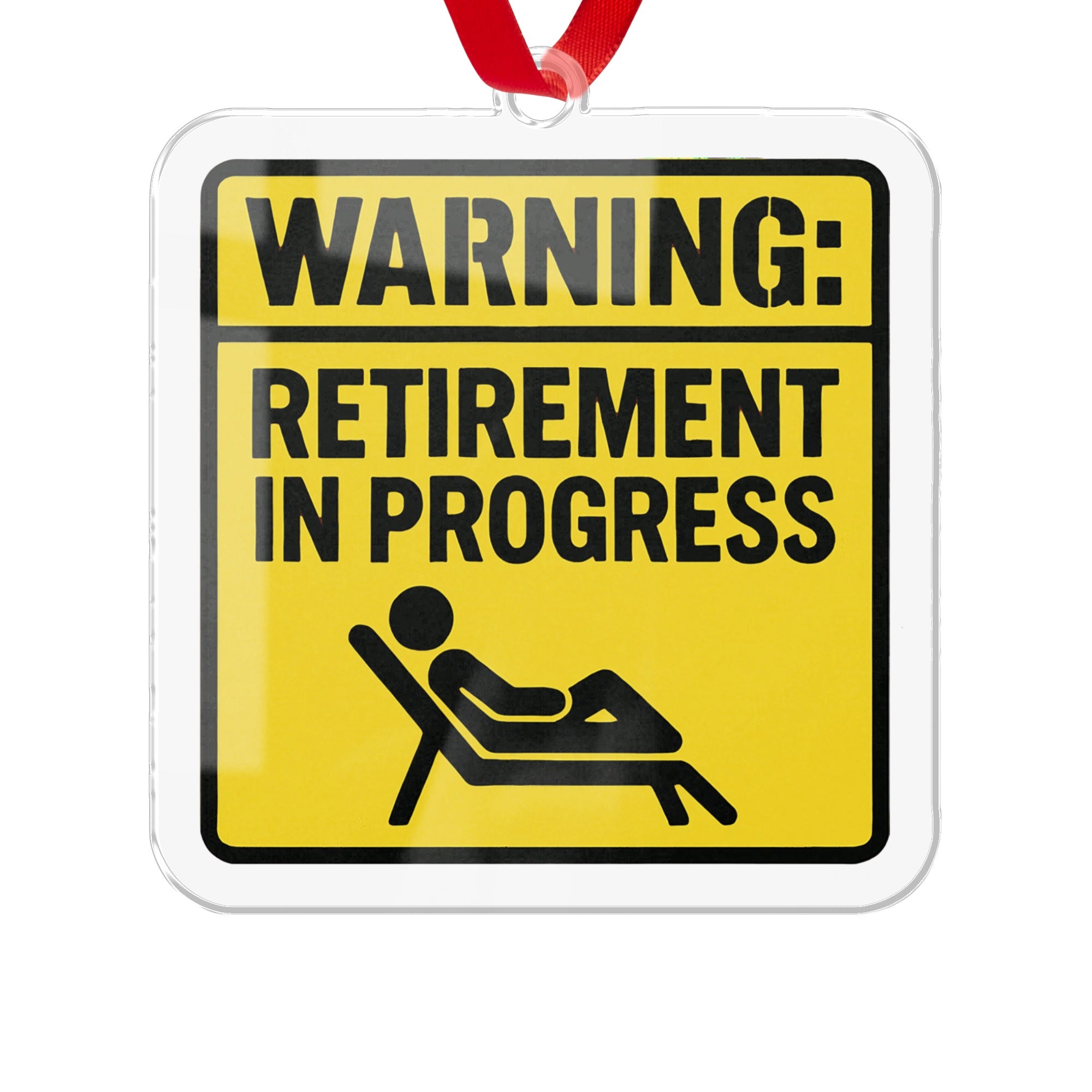 Retirement in Progress Ornaments | Warning Retirement - Retiree Gifts Retirement Party