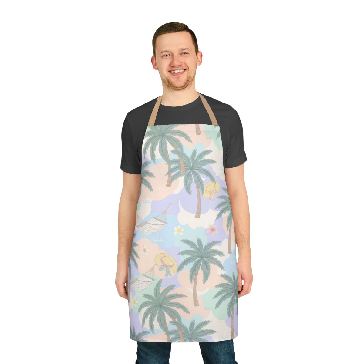 Tropical Palm Trees and Hammocks Design Apron