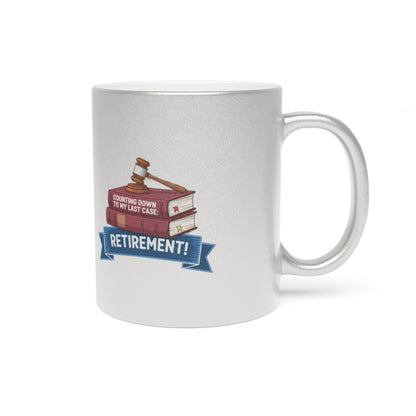 Counting Down to My Last Case Retirement | Fun Gift for Retiring Professionals Gold Silver Black Access Mugs - Retiree Gifts Retirement Party
