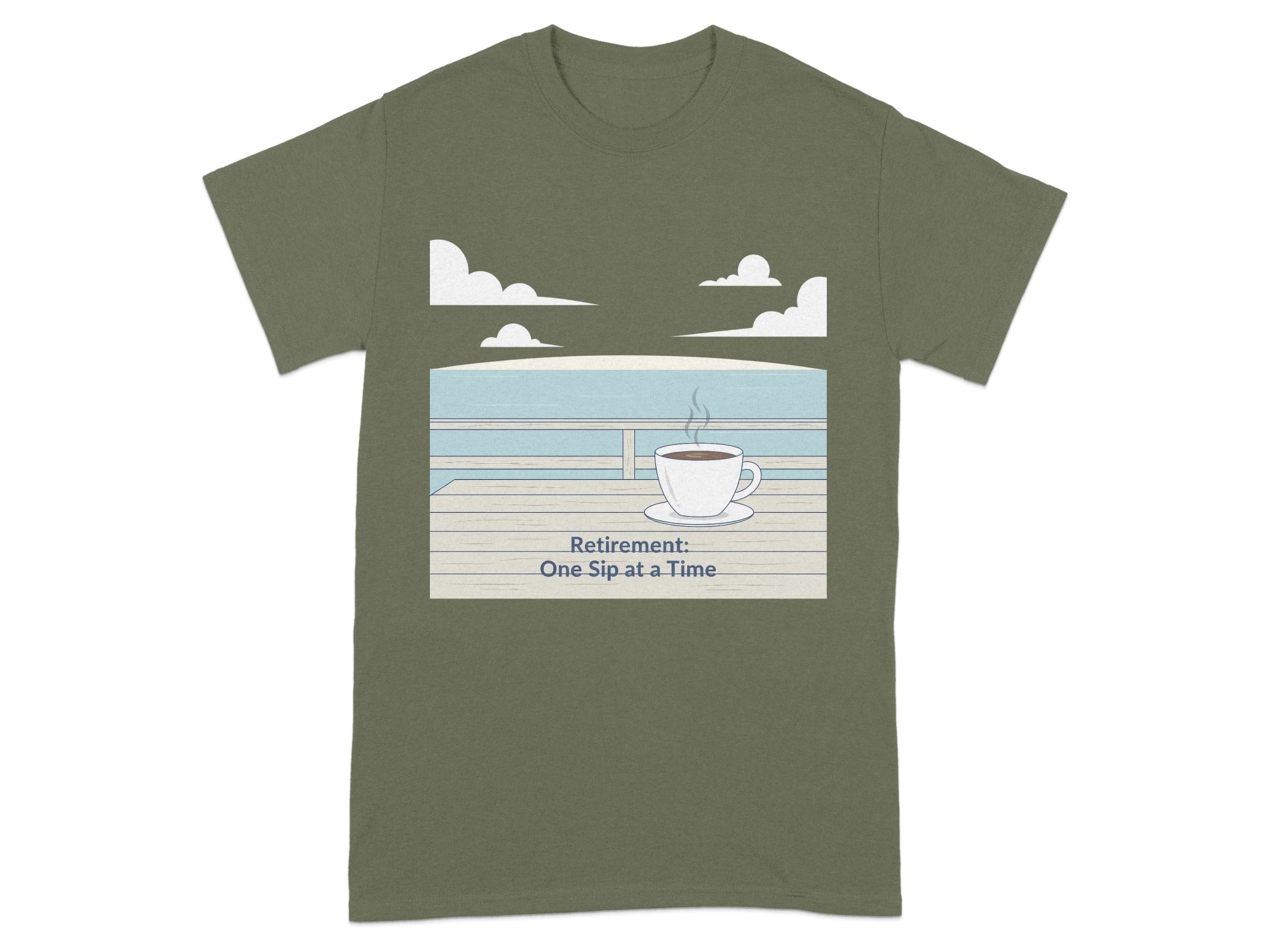 Retirement One Sip at a Time Graphic T-Shirt