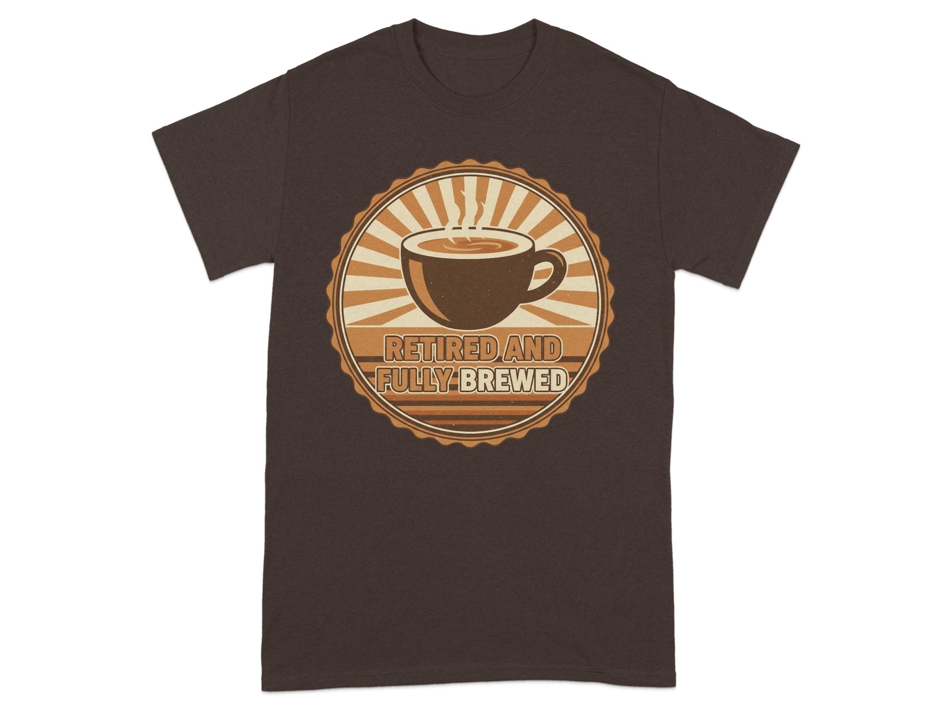 Retired and Fully Brewed Coffee Lover T-shirt