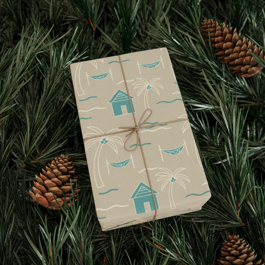 Beach House Pattern Wrapping Paper product type