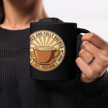 Freshly Brewed Coffee Mug with Classic Design