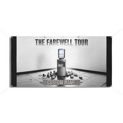 Water Cooler Farewell Tour Design for Your Event Vinyl Banner or Yard Sign - Retiree Gifts Retirement Party