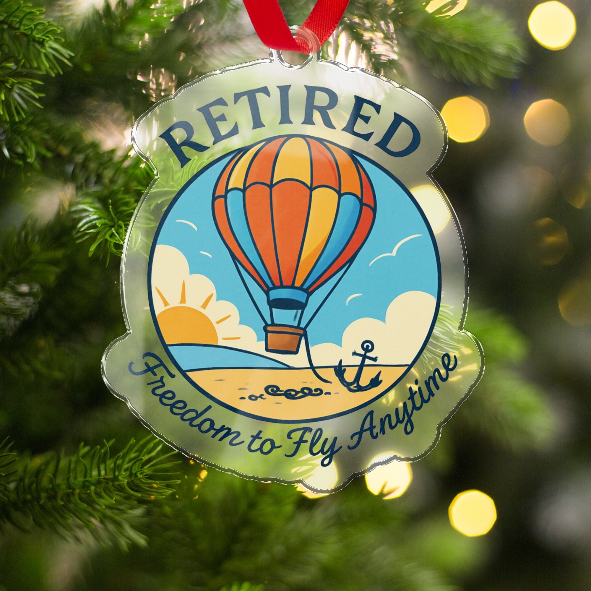 Retired | Freedom to Fly Anytime Ornaments - Retiree Gifts Retirement Party
