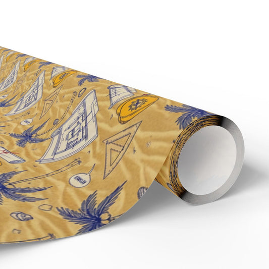 Tropical Beach Themed Wrapping Paper product
