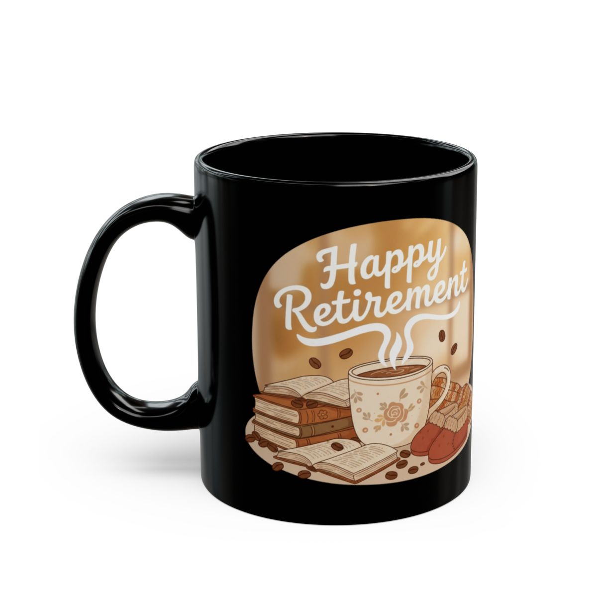 Happy Retirement Books and Coffee Mug
