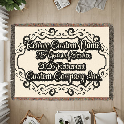 Personalized Retirement Gift Custom Blanket product