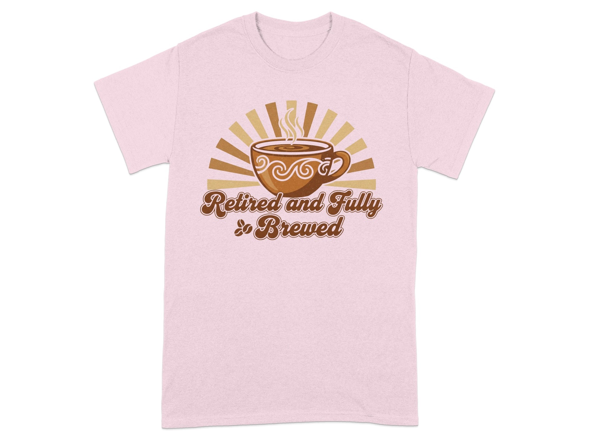 Retired and Fully Brewed Coffee Lovers Graphic Tee