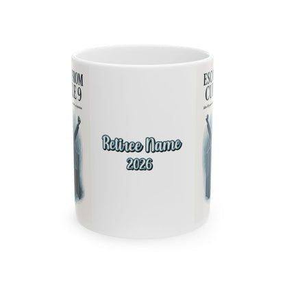 Escape From Cubicle 9 After 50 Years | The Pension | Personalized Microwavable Ceramic Mugs 11oz 15oz 20o - Retiree Gifts Retirement Party