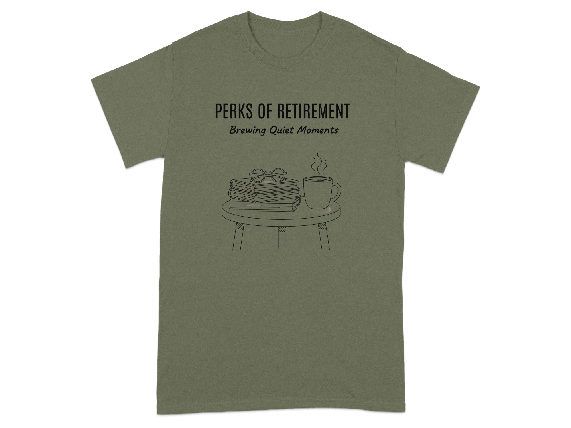Perks of Retirement Brewing Quiet Moments T-shirt