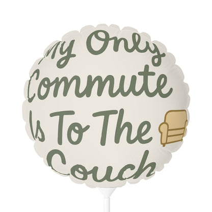 My Only Commute Is To The Couch Retirement Gifts | Retirement Gifts Ideas | Perfect Mylar Ballons 11in or 22in - Retiree Gifts Retirement Party