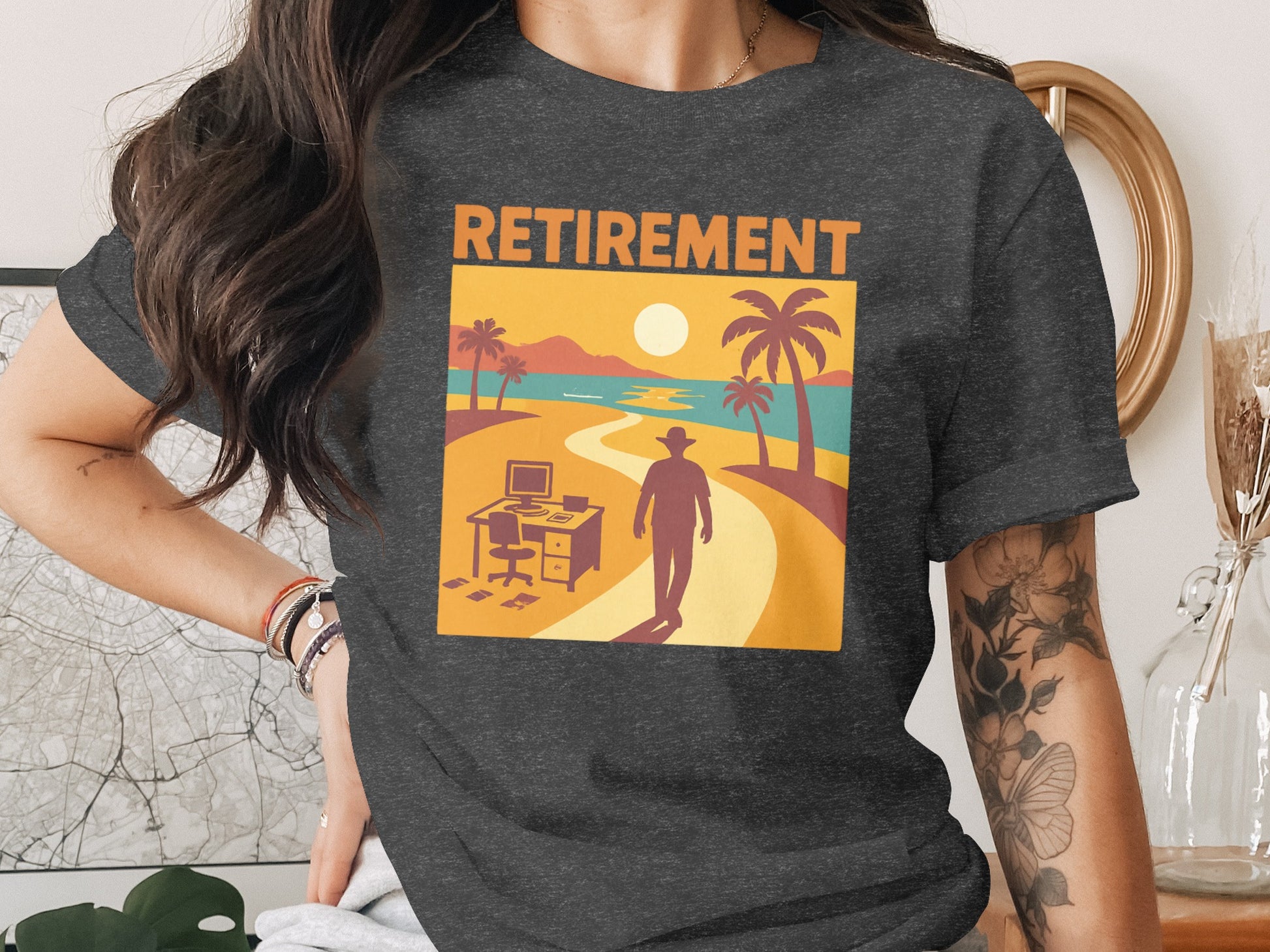 RETIREMENT | Prepare for Your Next Journey | Dark Heaterh Color Bella T-Shirts - Retiree Gifts Retirement Party