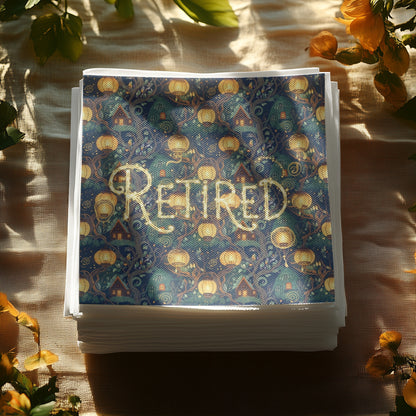 Retired Stacked Decorative Paper Napkin Set