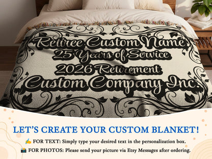 Custom Retirement Blanket Personalized Gift product