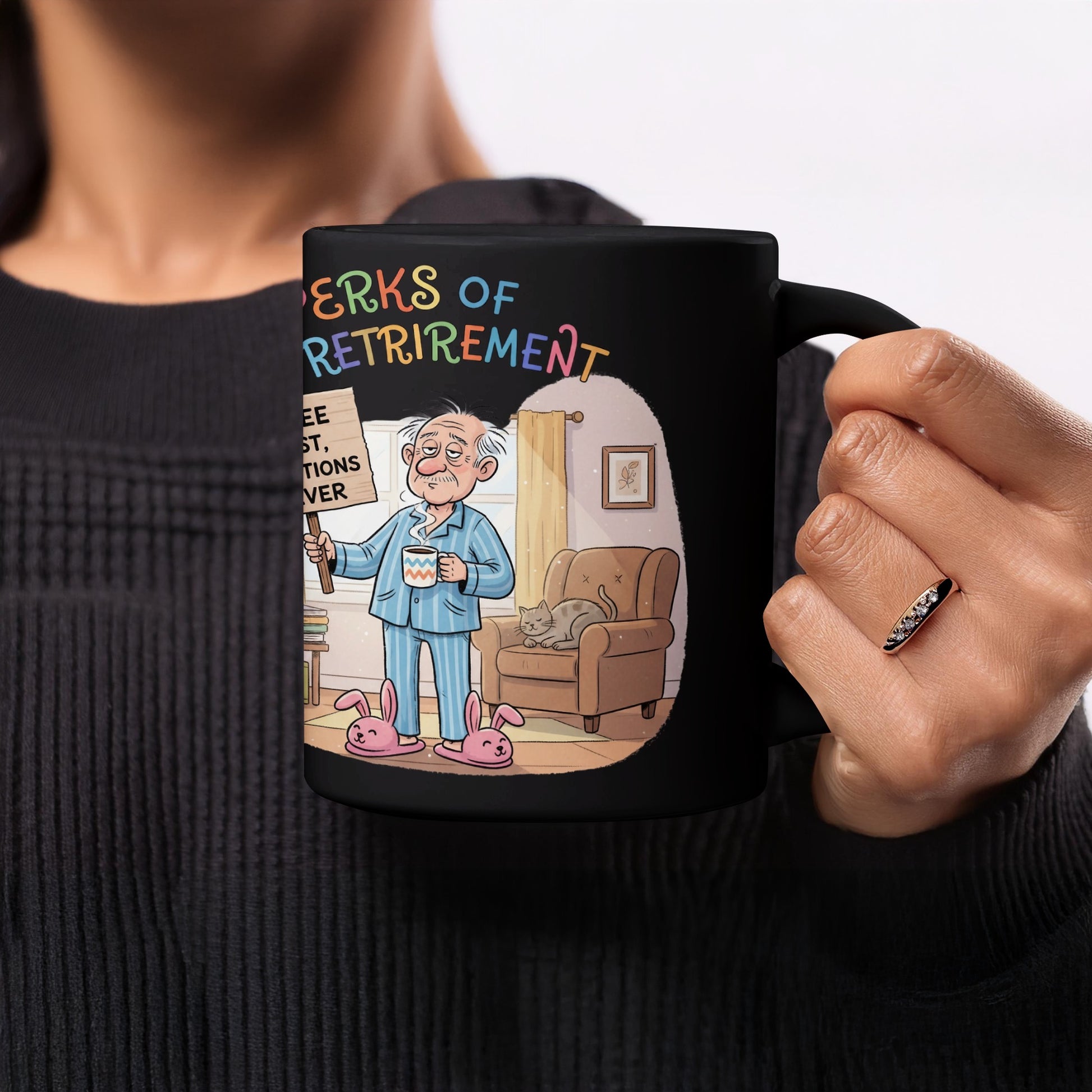 Illustrated Fun Retired Character Comical Mug Product