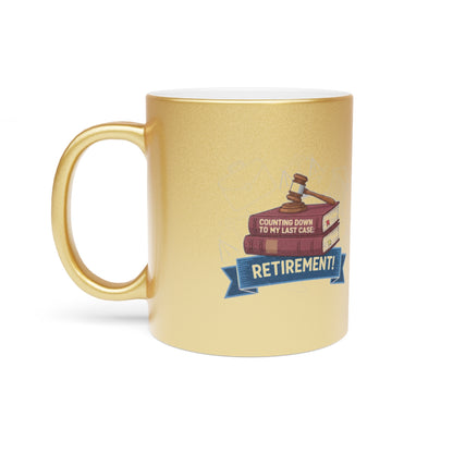 Counting Down to My Last Case Retirement | Fun Gift for Retiring Professionals Gold Silver Black Access Mugs - Retiree Gifts Retirement Party