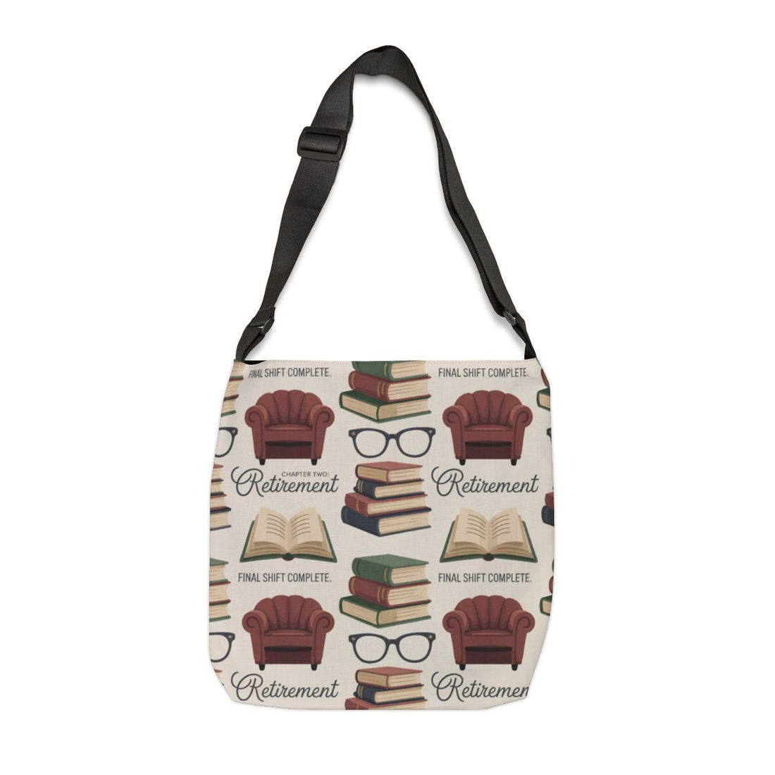 Retirement Theme Illustrated Tote Bag Canvas Tote Bags - Retiree Gifts Retirement Party