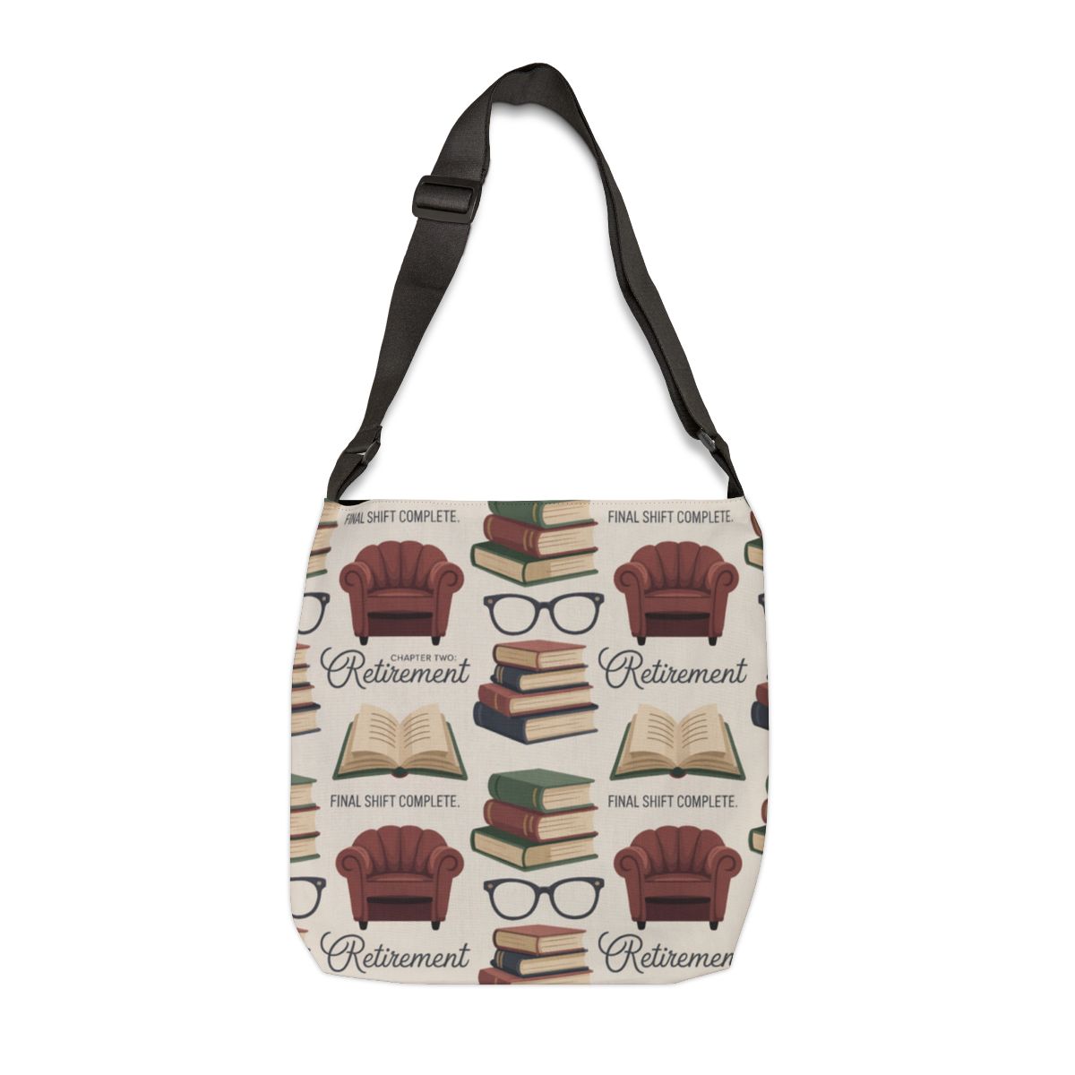 Retirement Theme Illustrated Tote Bag Canvas Tote Bags - Retiree Gifts Retirement Party