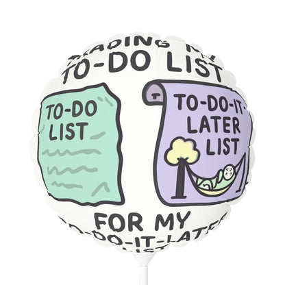 Trading My To Do List | For My To Do It Later List | Personalized Retirement Mylar Ballons 11in or 22in - Retiree Gifts Retirement Party