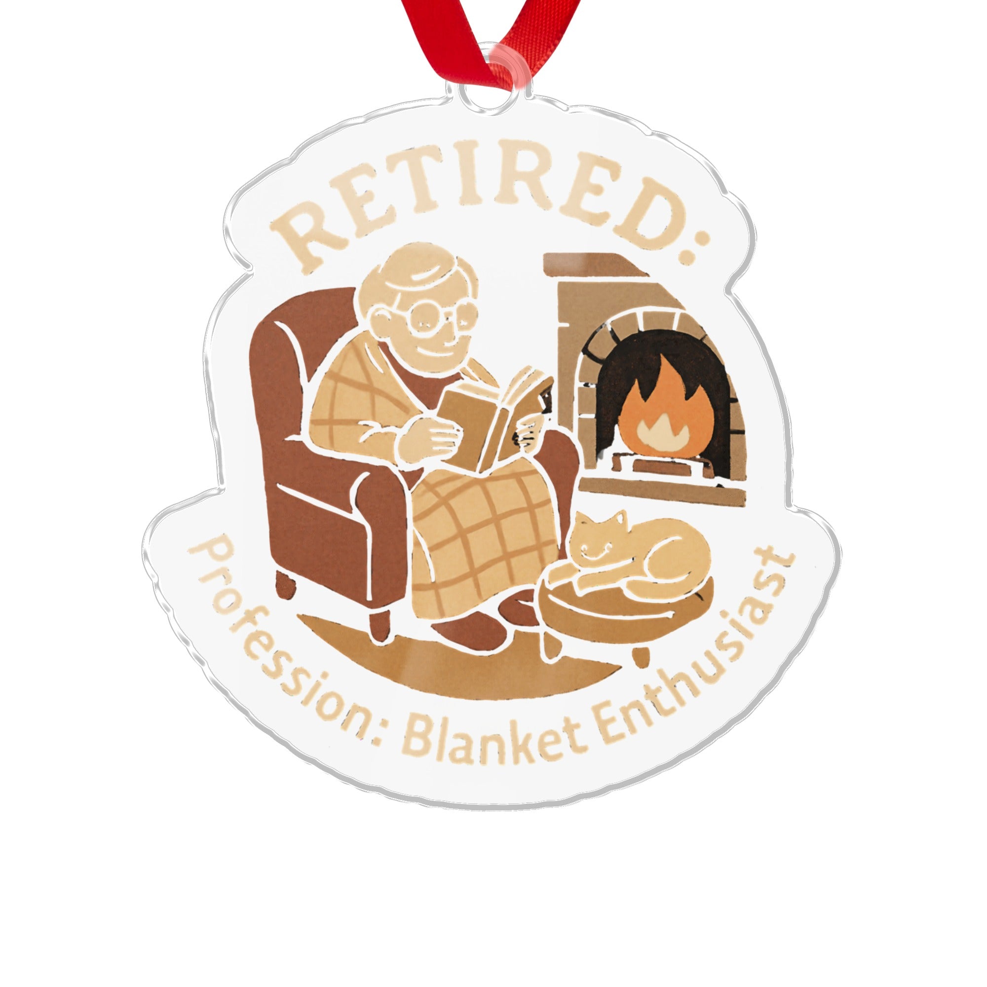 RETIRED Profession Blanket Enthusiast Ornaments | Warmth and Joy - Retiree Gifts Retirement Party