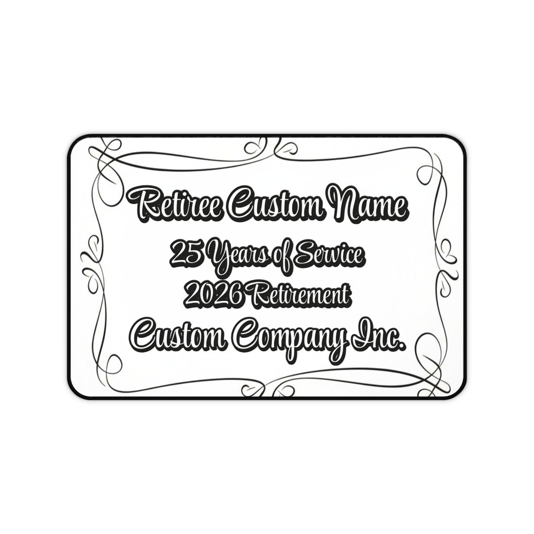 Retiree Custom Name 2026 Retirement Custom Company Inc. Decor