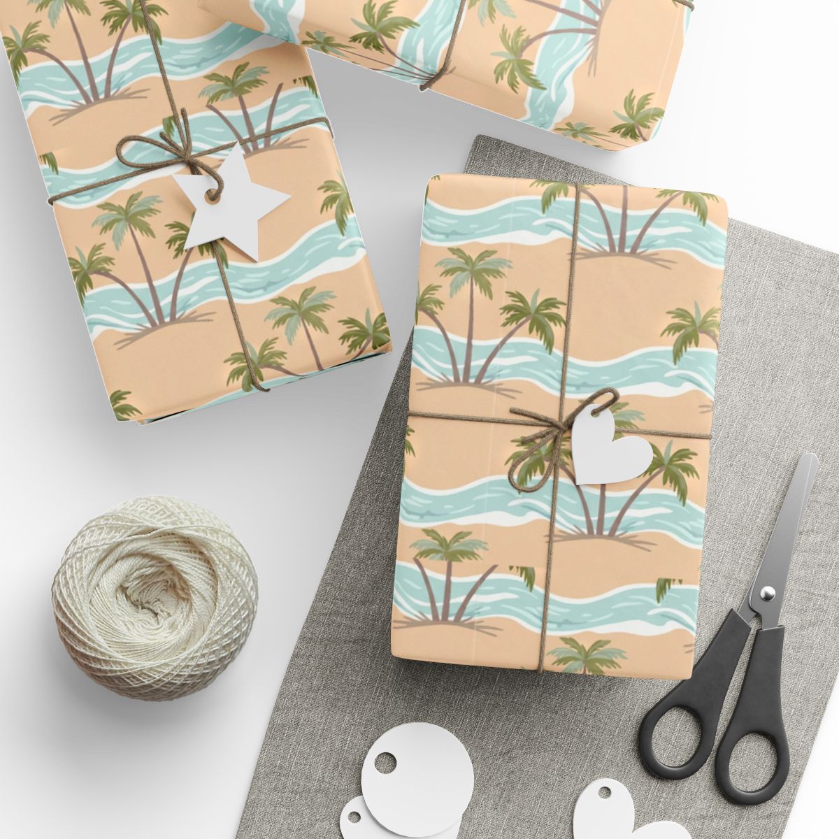 Retirement Gift – “Tropical Palm Tree And Ocean Waves Wallpaper” - Retiree Gifts Retirement Party