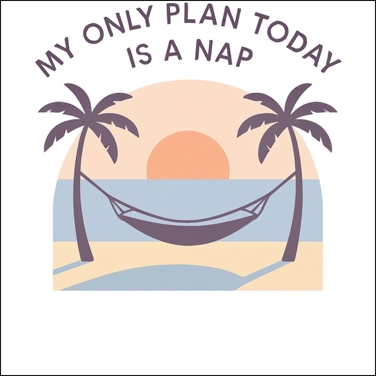 My Only Plan Today Is A Nap | Tropical Hammock Ornaments - Retiree Gifts Retirement Party